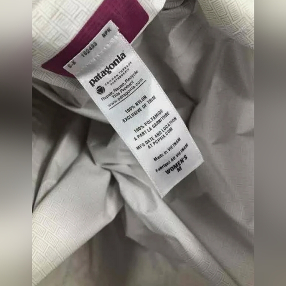 Patagonia Purple Pink Gray Torrentshell Hooded Full Zip Rain Jacket Size Medium - Picture 8 of 8